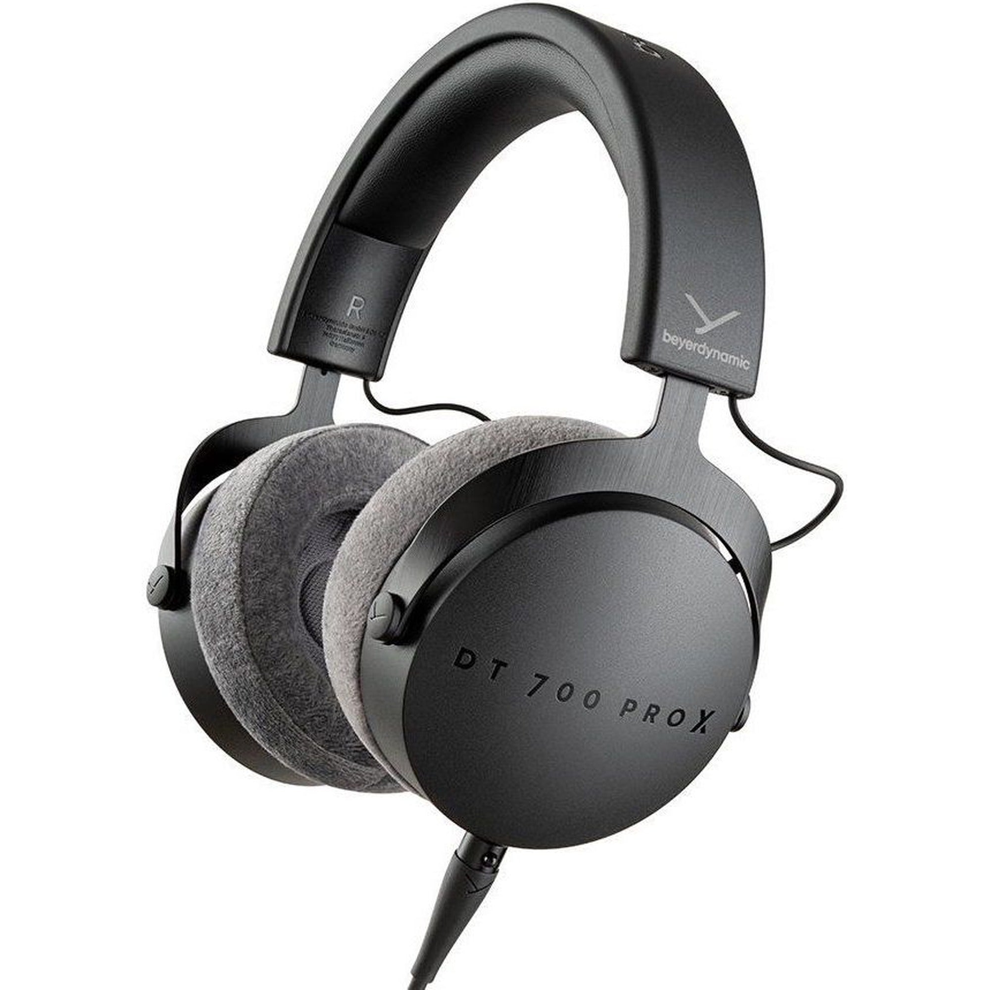 Beyerdynamic DT 700 Pro X studio headphones, black, front view.