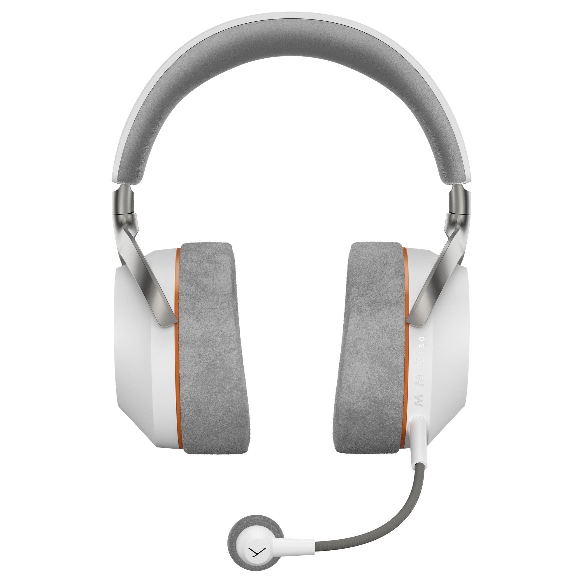 Beyerdynamic MMX 130 Wireless open-back gaming headset in Arctic White, front view