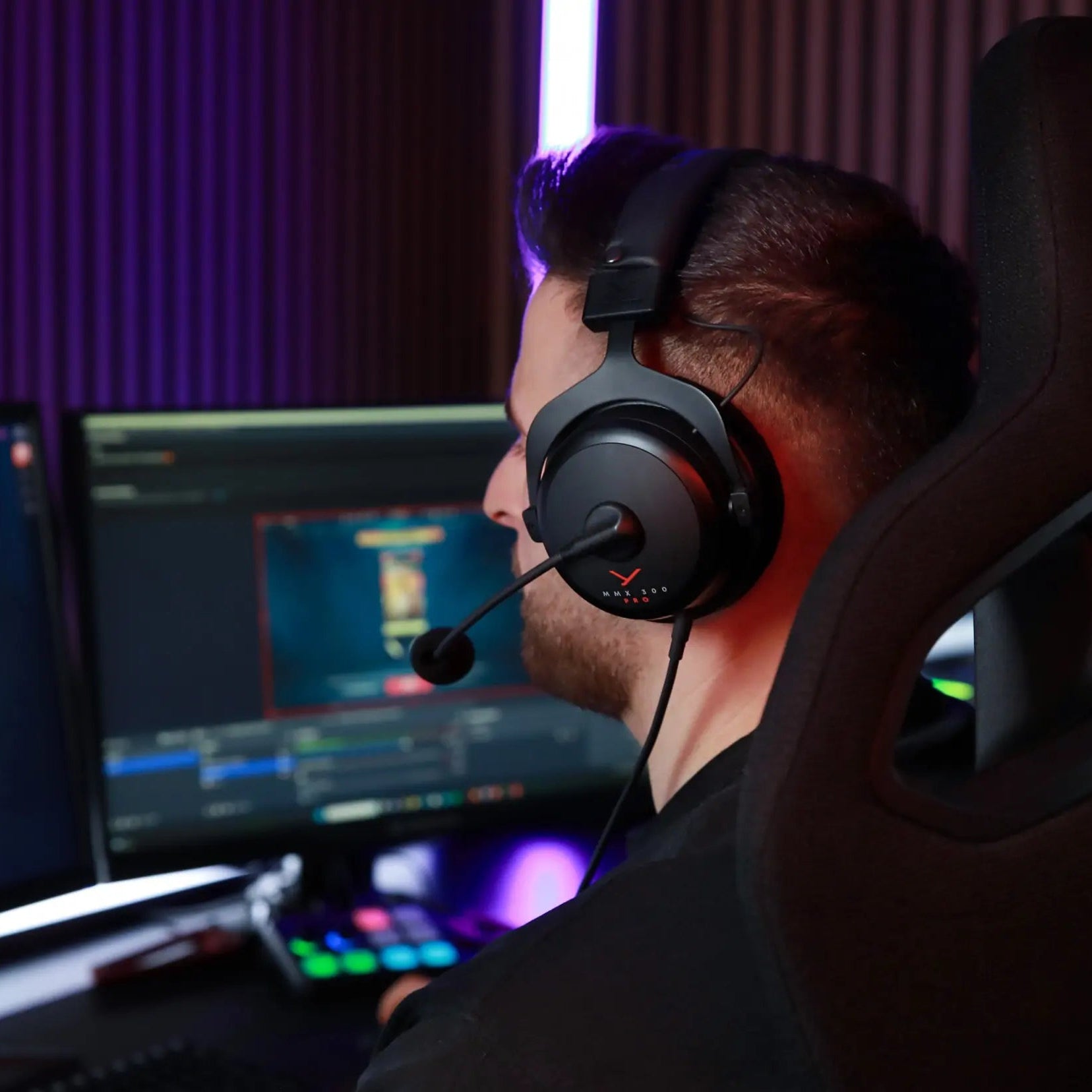 Beyerdynamic MMX 300 Pro gaming headset, in black