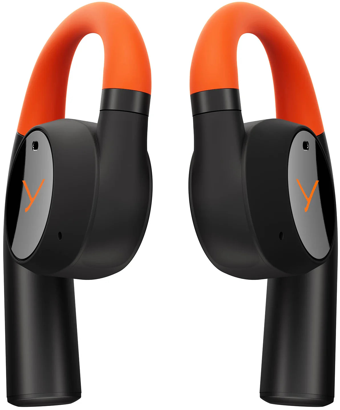 Beyerdynamic Verio 200 wireless in-ear headphones with sport ear tips and sleek black design on a white background.