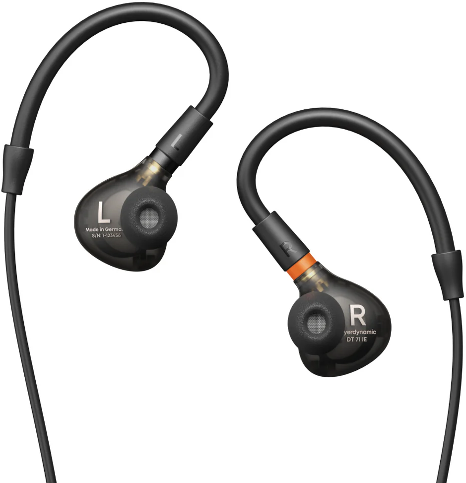 Beyerdynamic DT 71 IE drum and bass studio headphones with over-ear design and detailed ear cups for immersive sound.
