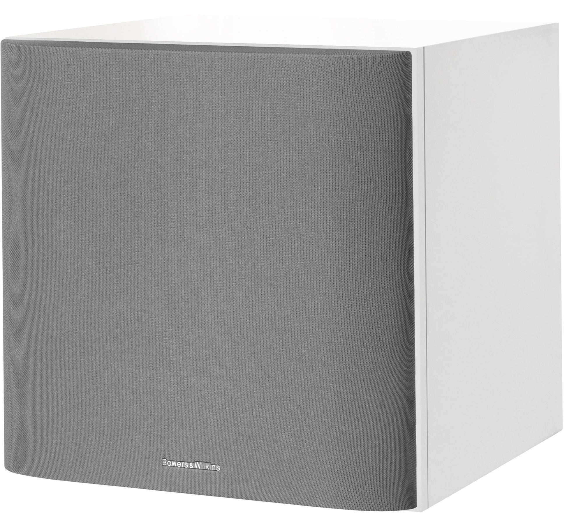 Bowers & Wilkins ASW608 subwoofer, front view in matte white