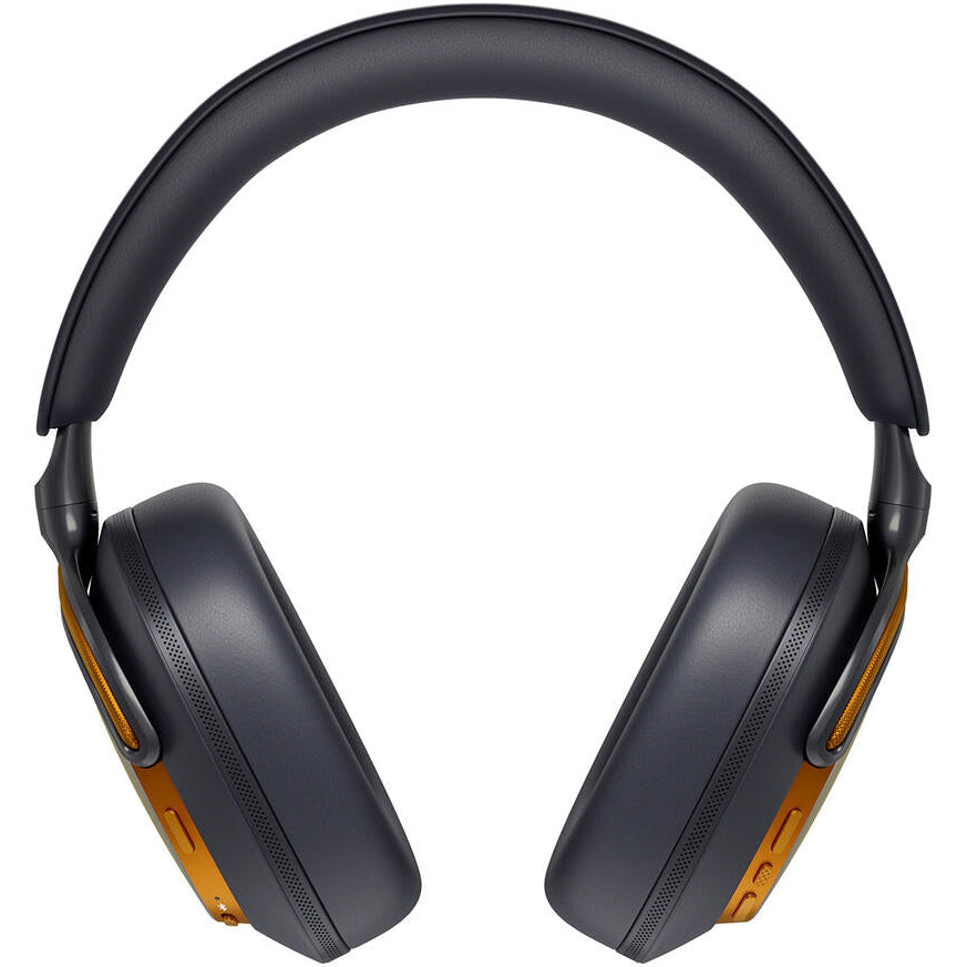 Bowers & Wilkins PX8 S2 (McLaren Edition) wireless headphones, detail view.