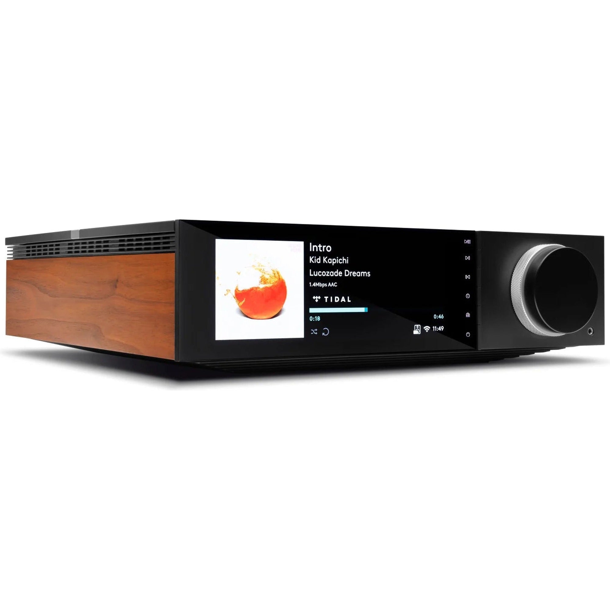 Cambridge Audio Evo 150 SE network music streamer, black, front view