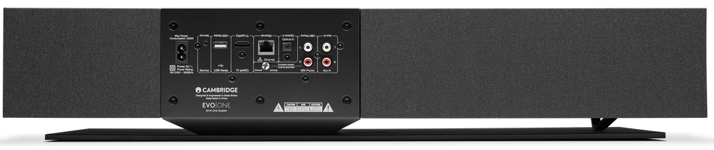 Cambridge Audio Evo One wireless speaker, black, front view
