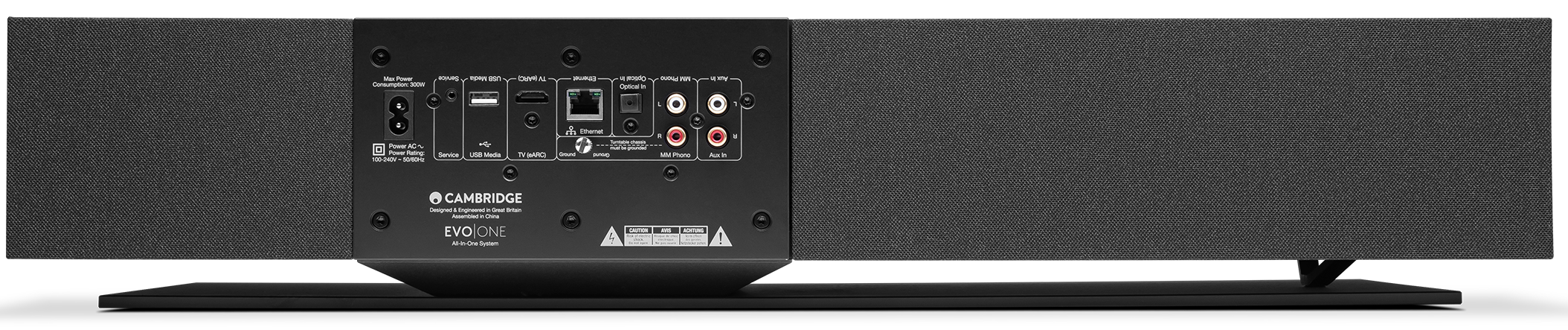Cambridge Audio Evo One wireless speaker, black, front view