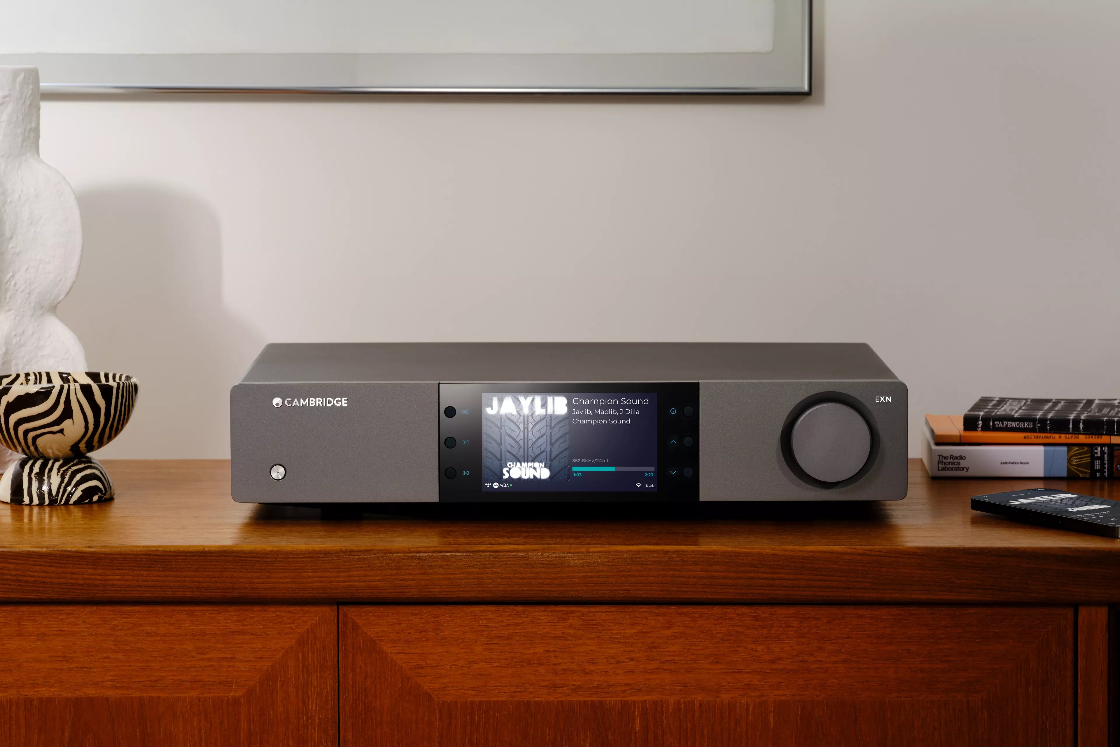 Cambridge Audio EXN100 network streaming preamp, front view
