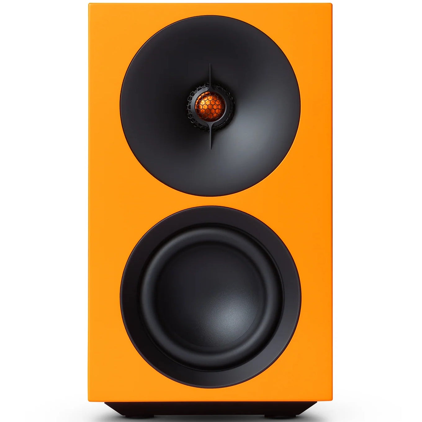 Cambridge Audio L/R S active bookshelf speakers, orange