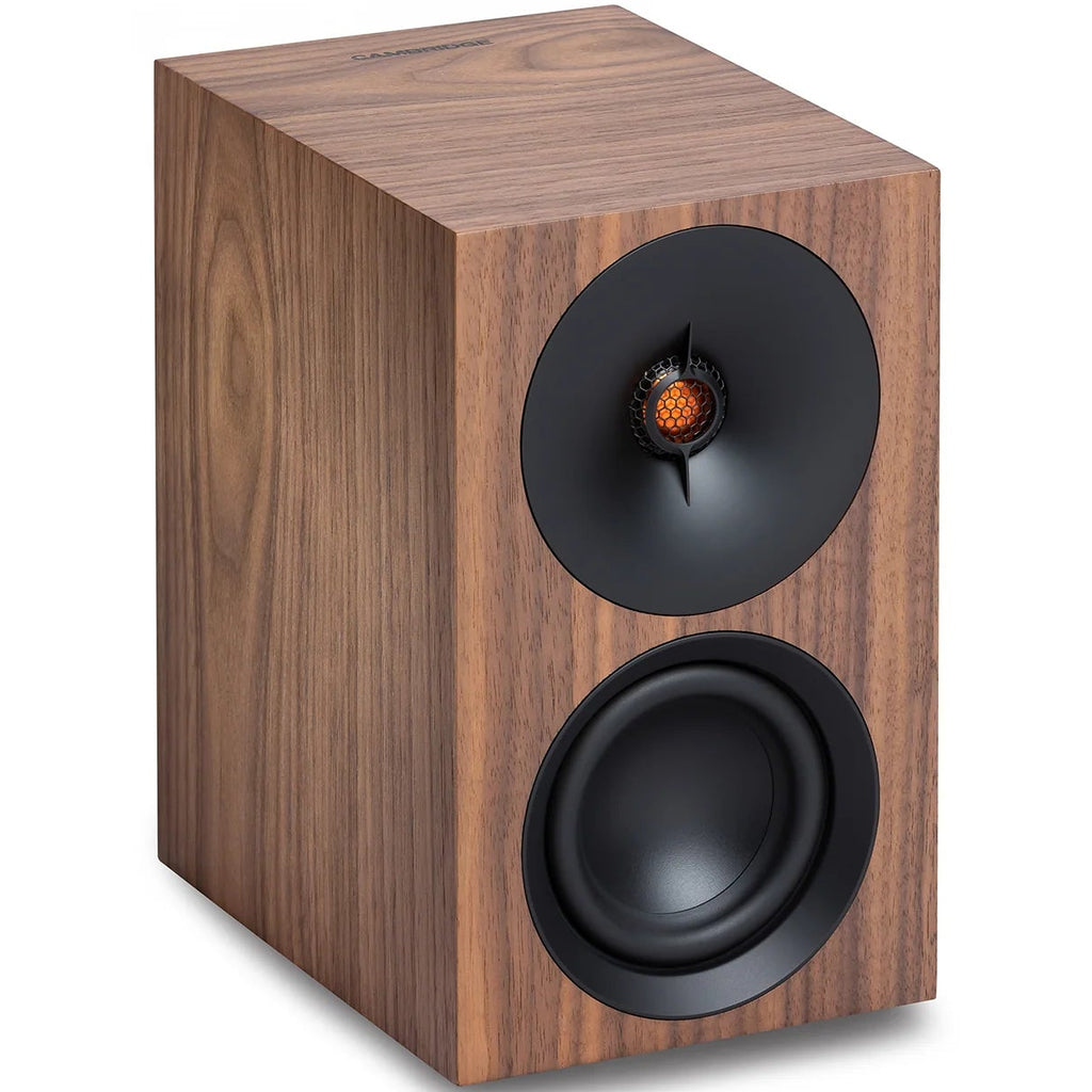 Cambridge Audio L/R S active bookshelf speakers, front view