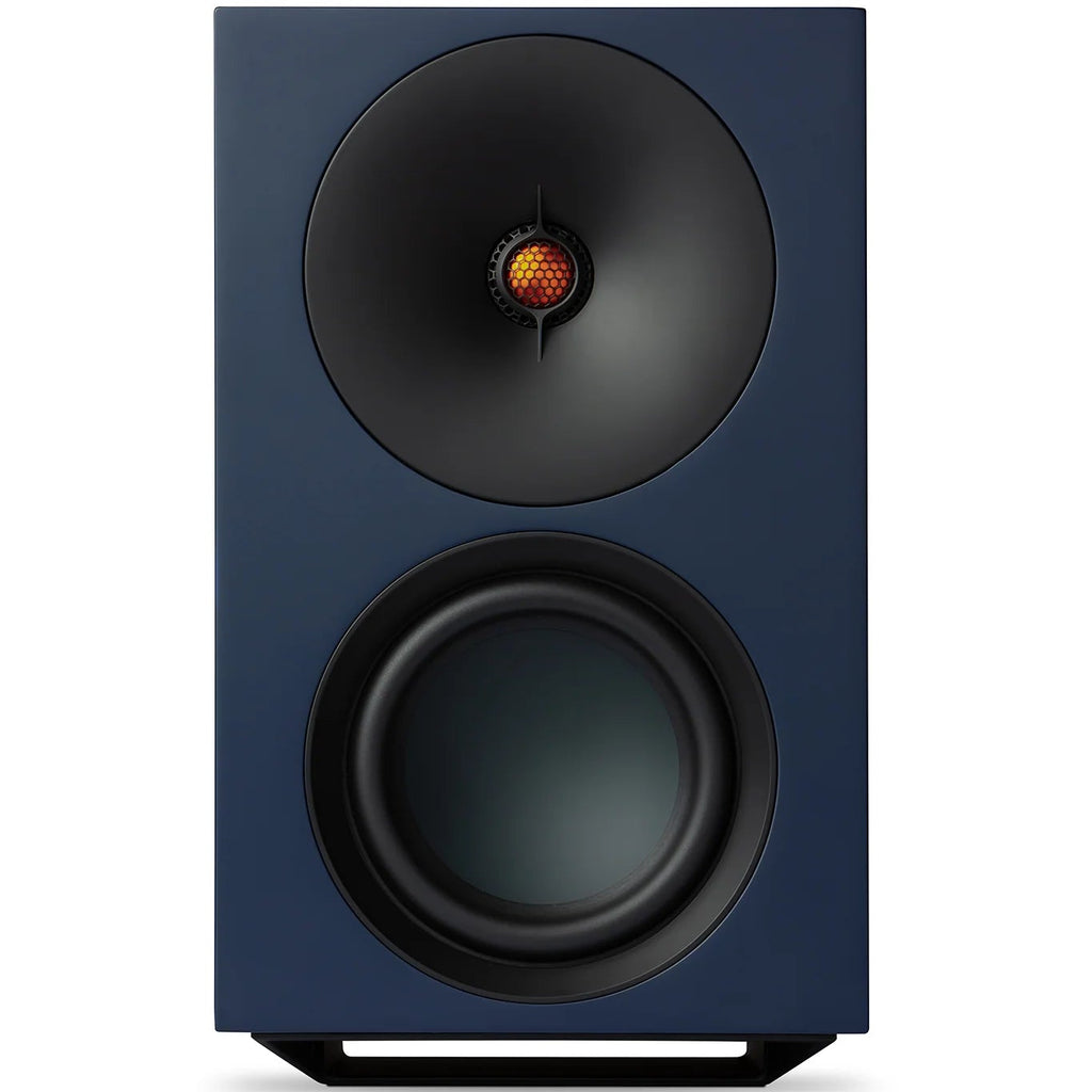 Cambridge Audio L/R X active bookshelf speakers, blue