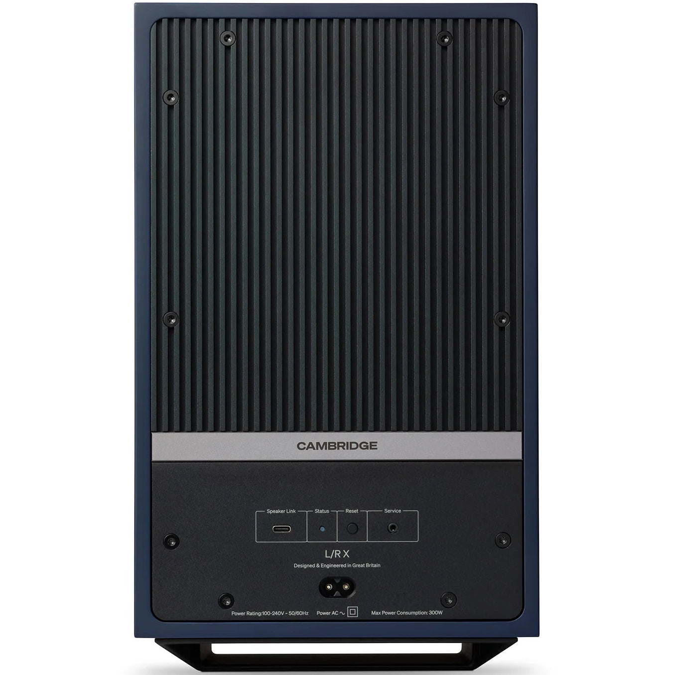 Cambridge Audio L/R X active bookshelf speakers, blue