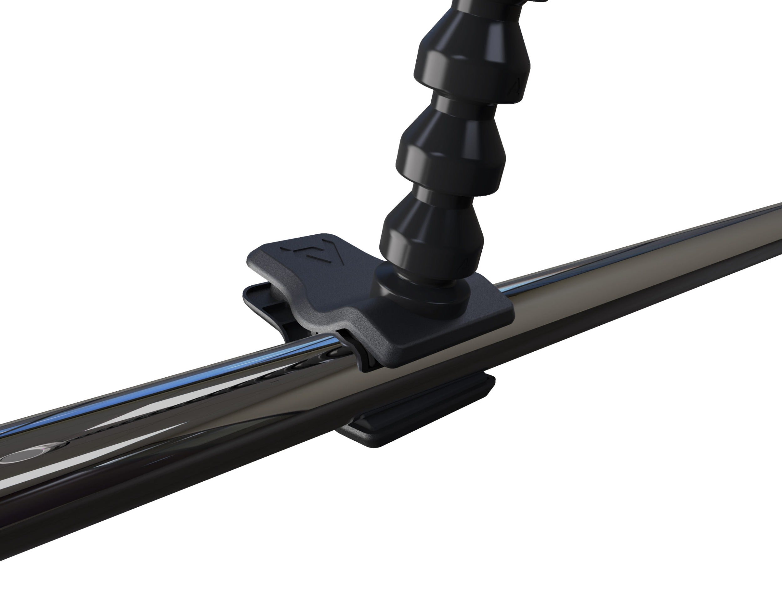 Chrome clip-on microphone pop filter foam set by Pop Audio, designed to reduce plosive sounds during recording.