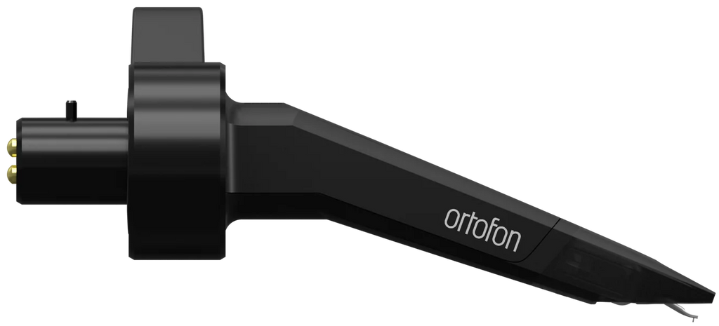 Ortofon Concorde Music Black turntable cartridge with sleek black body and stylus for high-quality vinyl playback.