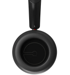 DALI Dali iO-8 wireless headphones in sleek iron black with cushioned ear cups and adjustable headband for comfortable listening.