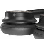 DALI Dali iO-8 wireless headphones in iron black with padded ear cushions and sleek over-ear design.