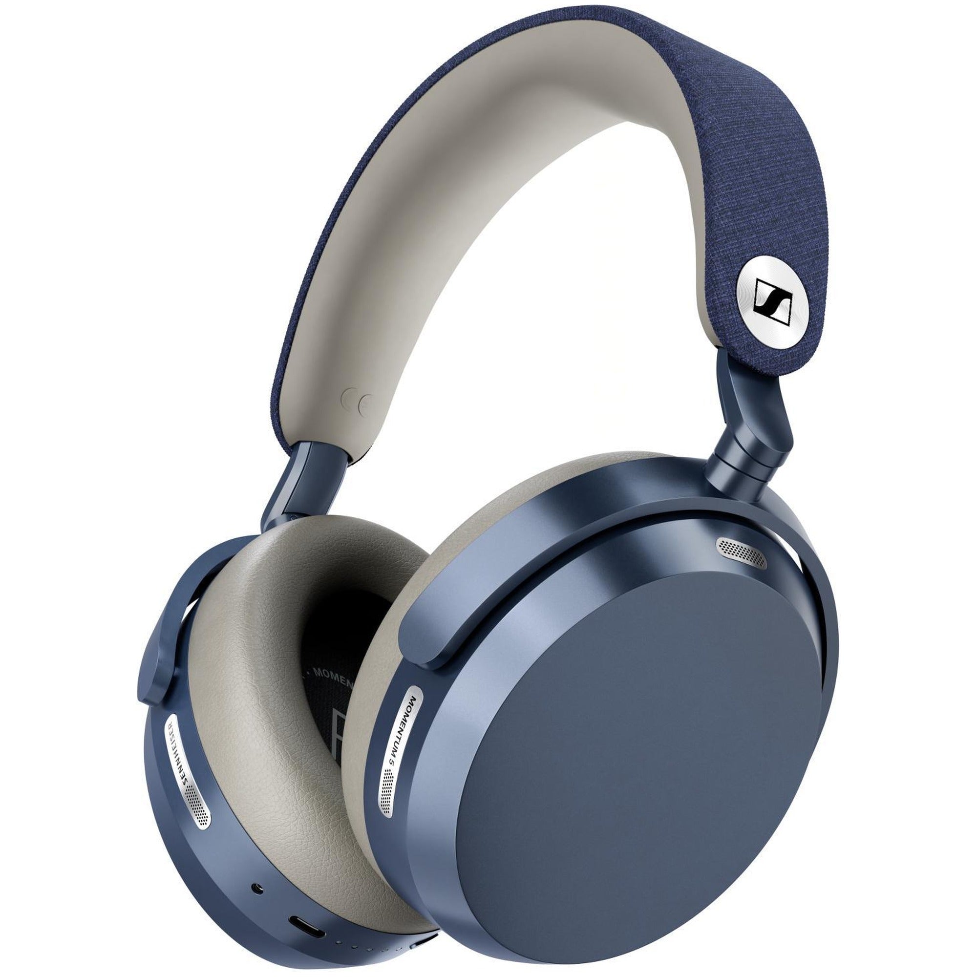 Sennheiser Momentum 5 Wireless denim, three-quarter view