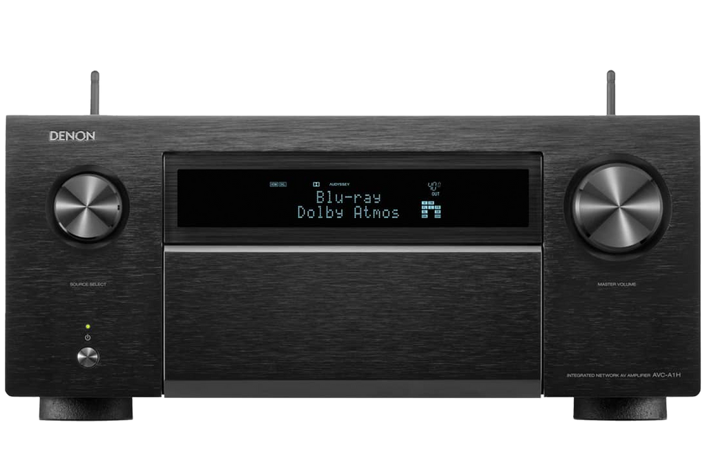 Denon AVC-A1H stereo amplifiers, front