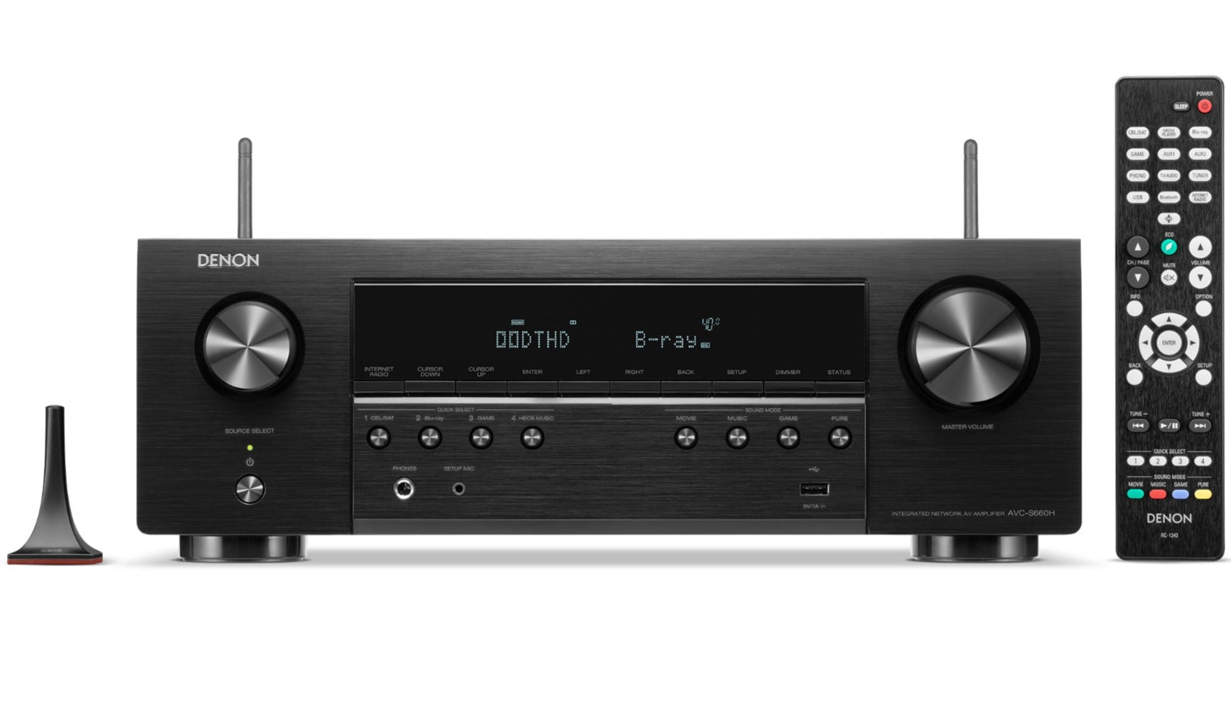 Denon AVC-S660H stereo amplifiers, side