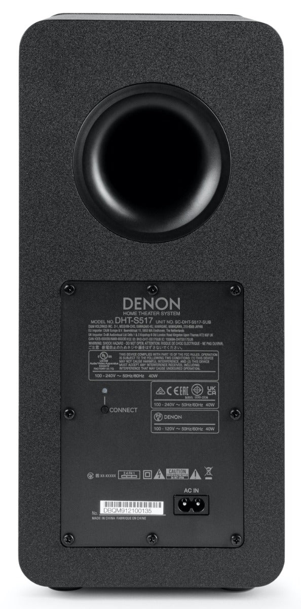 Denon DHT-S517 soundbars / tv speakers, alternate view