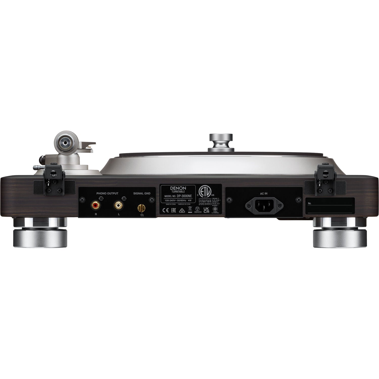 Denon DP-3000NE turntables, back