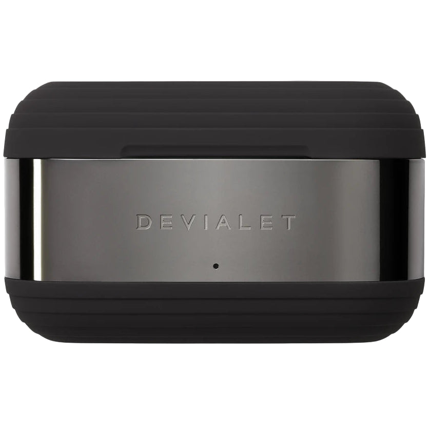 Devialet Gemini II wireless in-ear headphones, black case closed