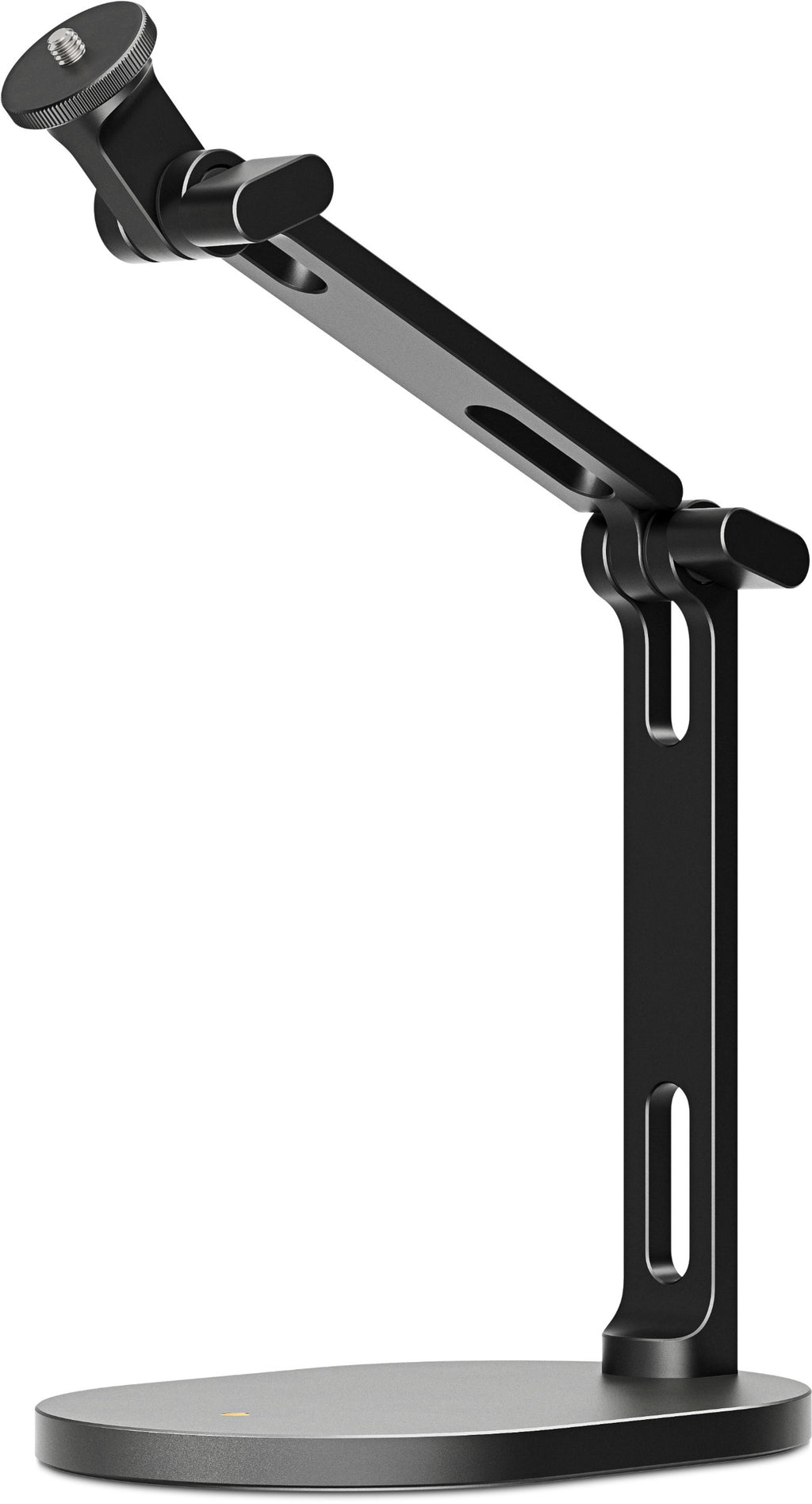 Rode DS2 desktop microphone stand with adjustable arm and base, suitable for studio and podcast recording setups.