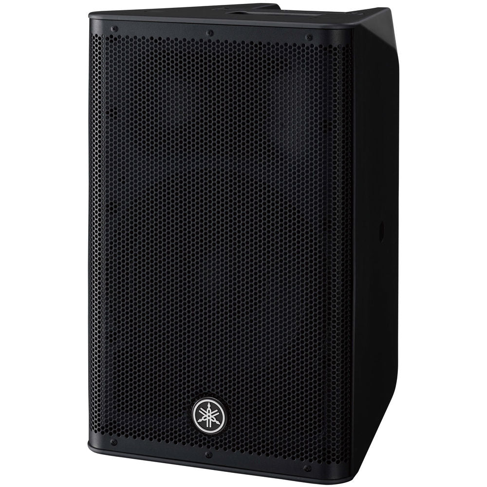 Yamaha DXR10 MK2 PA speaker with black enclosure and front grille, designed for professional sound reinforcement.