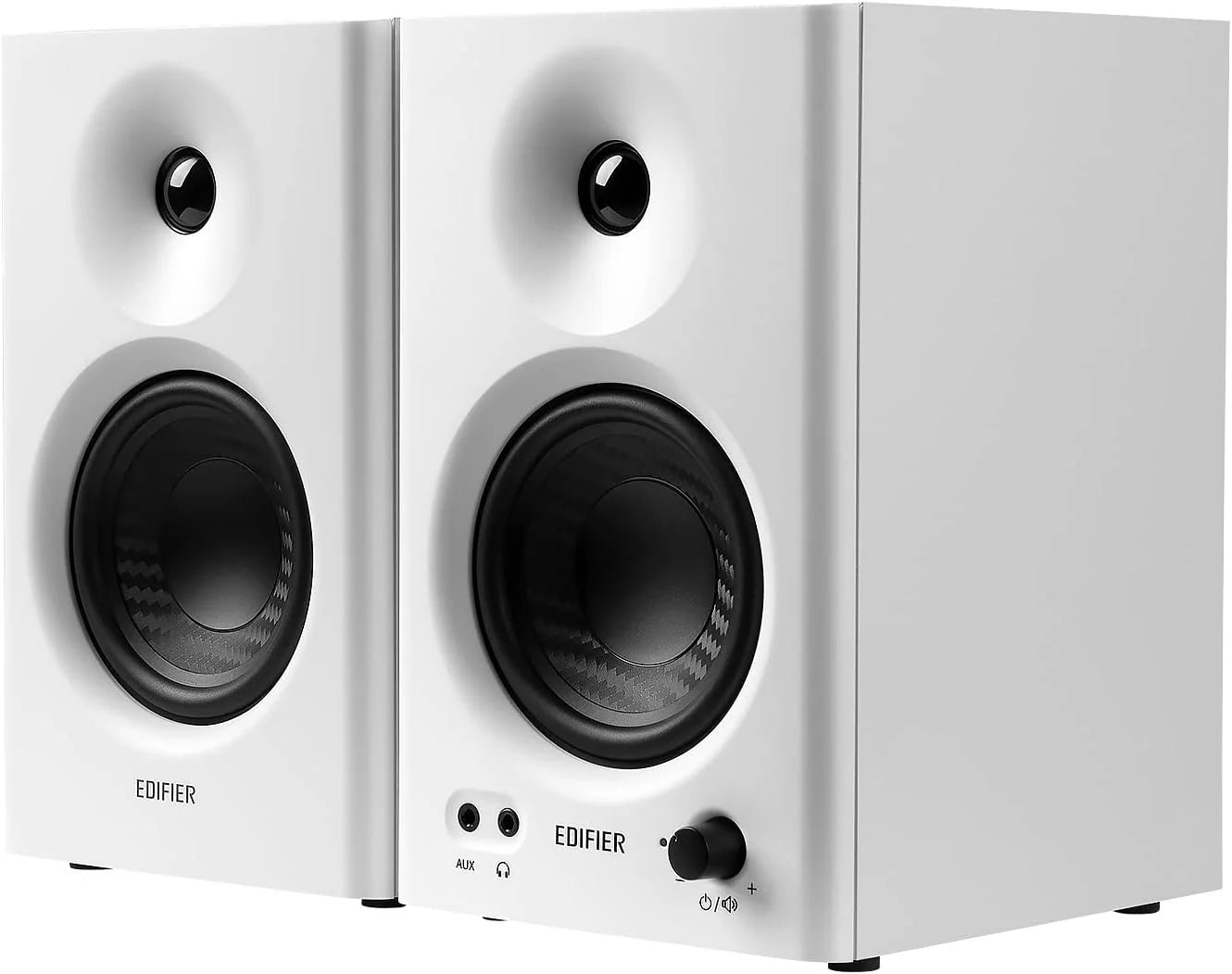 Edifier MR4 desktop speakers, desktop setup.