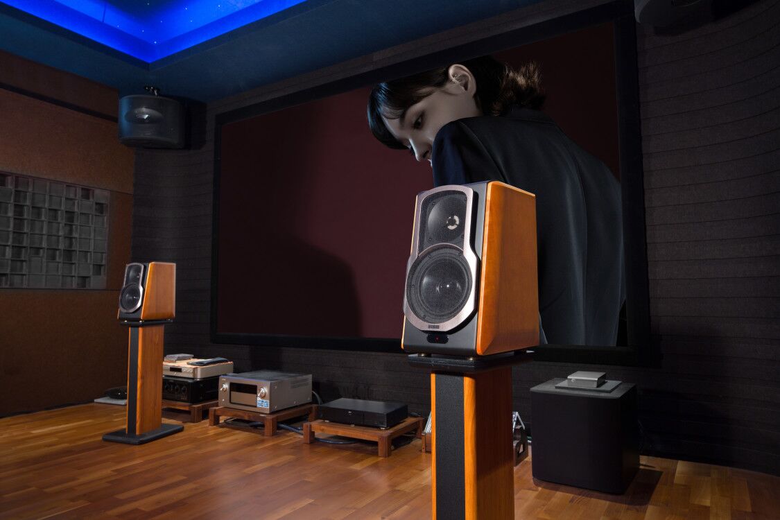 Edifier S1000MKII, desktop speakers, detail