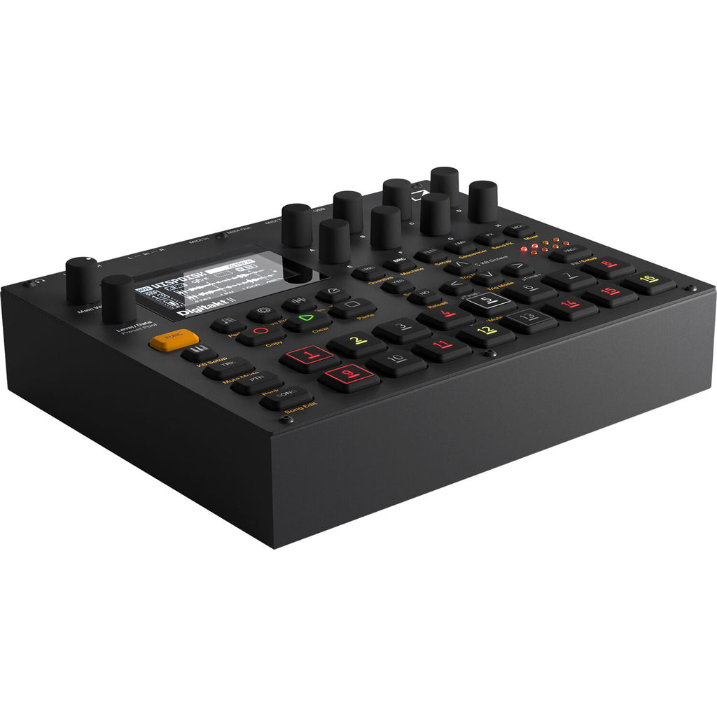 Elektron Digitakt II drum machine and sampler, front view