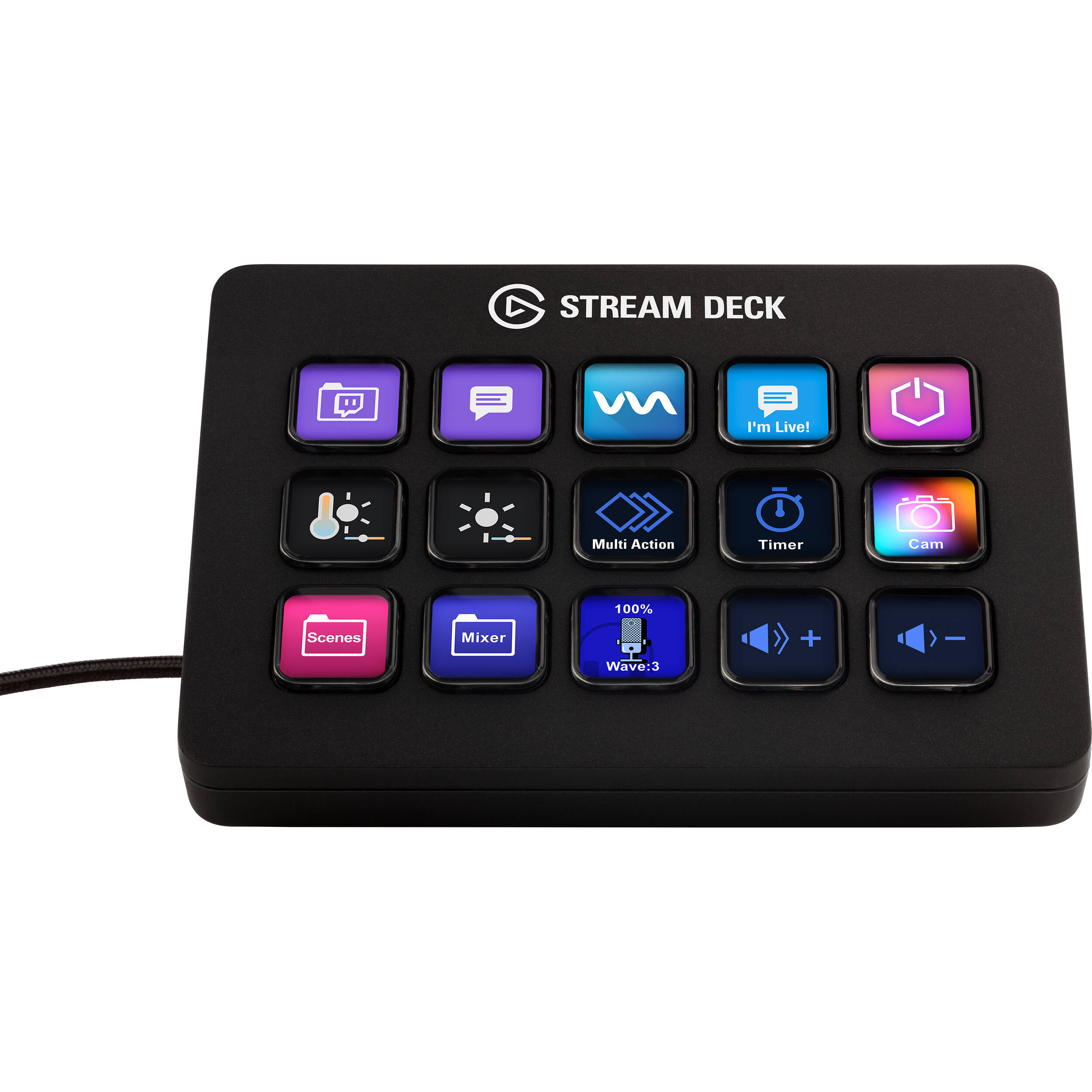 Elgato Stream Deck MK2, video edit controllers, angle