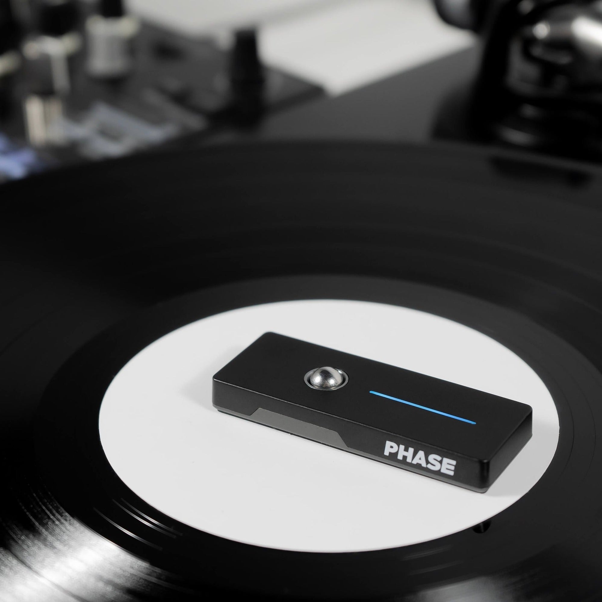 Phase Essential DVS and Timecode remote control device, showing buttons and display screen, used for professional audio and video synchronization.