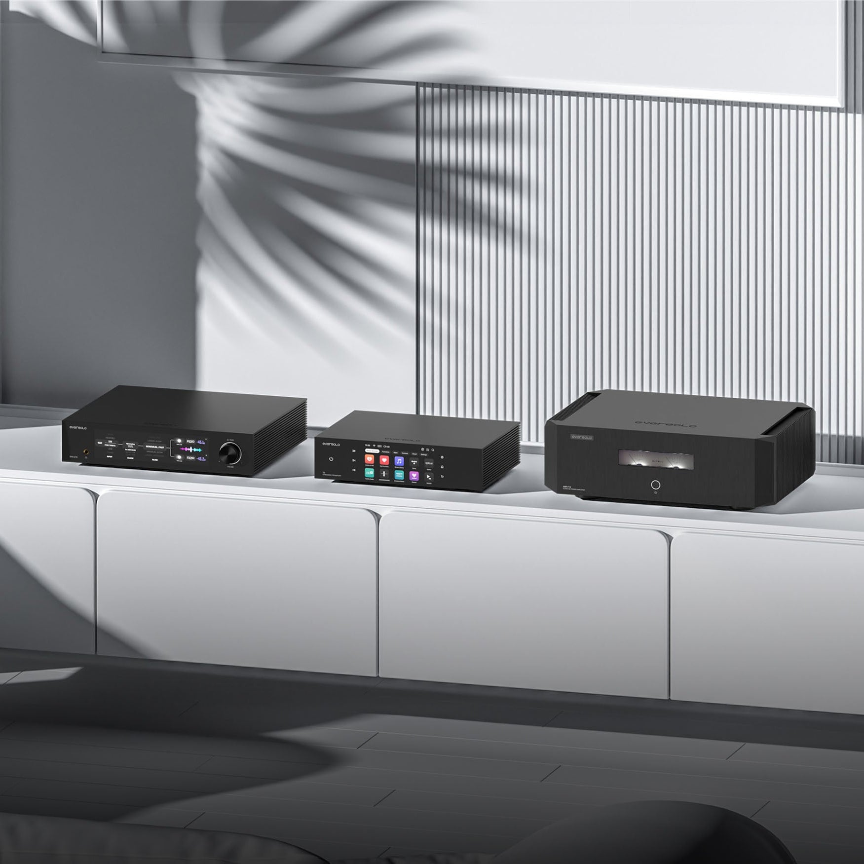 Eversolo T8 music streaming transport, rear panel detail
