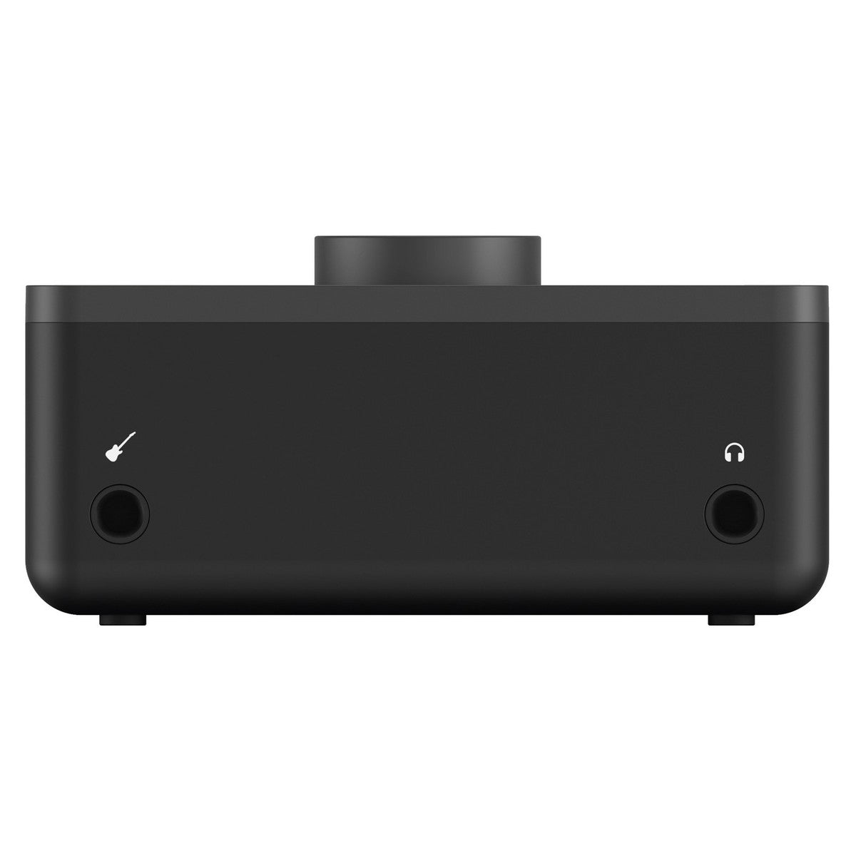Audient EVO 4 audio interface with multiple input and output ports, compact design, and LED level indicators.