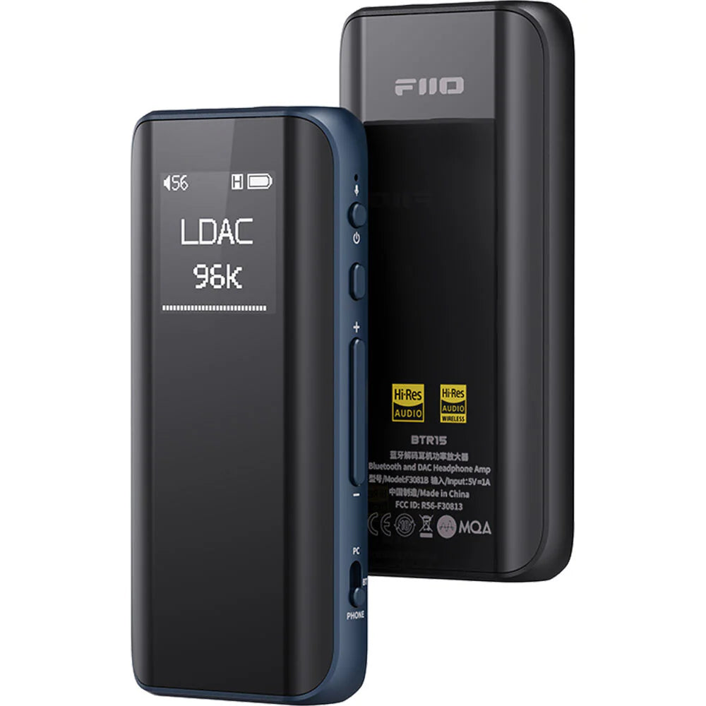 FiiO BTR15 headphone amplifier and DAC in black
