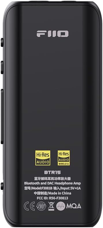 FiiO BTR15 headphone amplifier and DAC in black