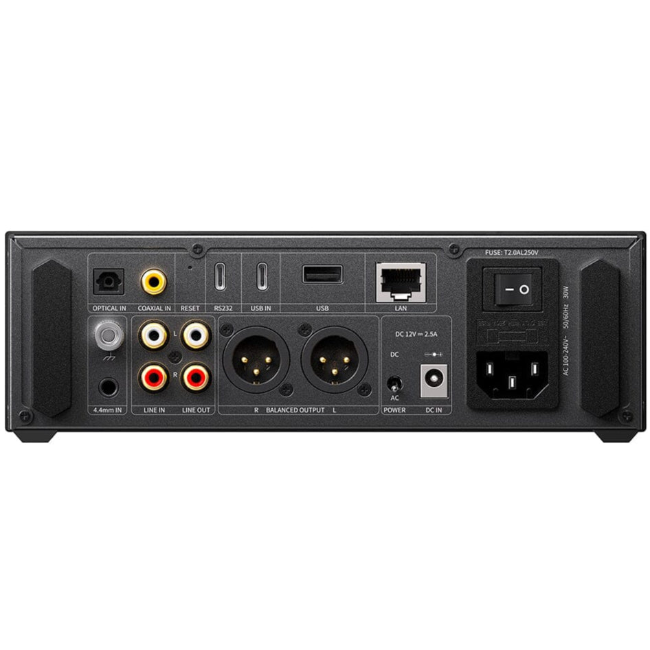 FiiO K15 headphone amplifier and DAC with AK4497S2 chip, showcasing its sleek design and multiple input ports.