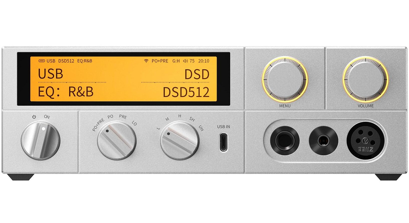 FiiO K17 headphone amp / DAC, in use