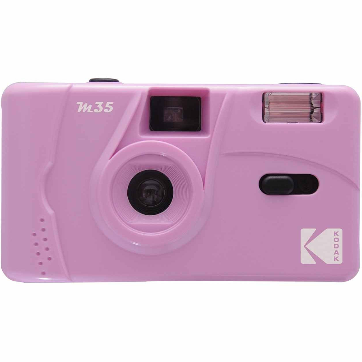 Kodak M35 reusable compact camera with purple body, designed for instant photos and easy, portable photography.