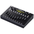 Erica Synths Resonant Filterbank effects module with multiple filter controls, shown from a right angle view.