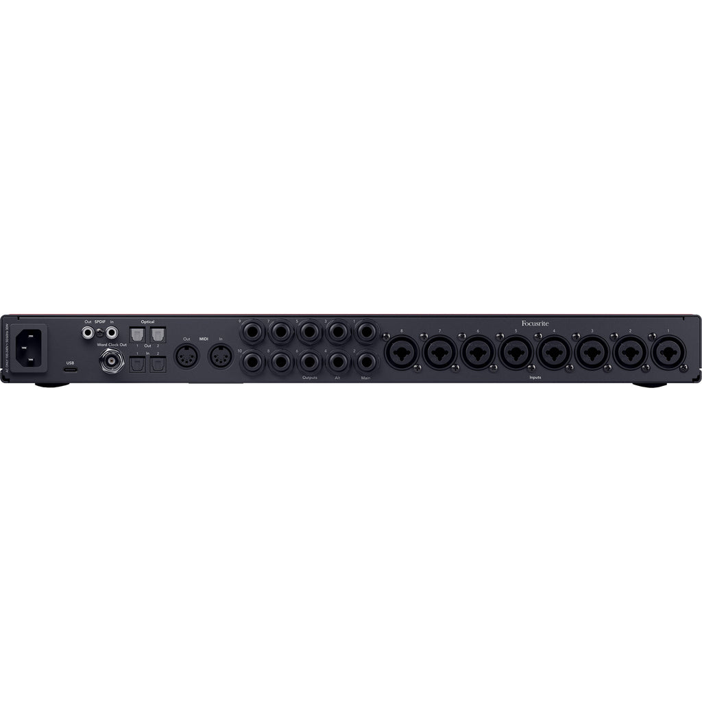 Focusrite Scarlett 18i20 4th Gen audio interface, rear panel ports