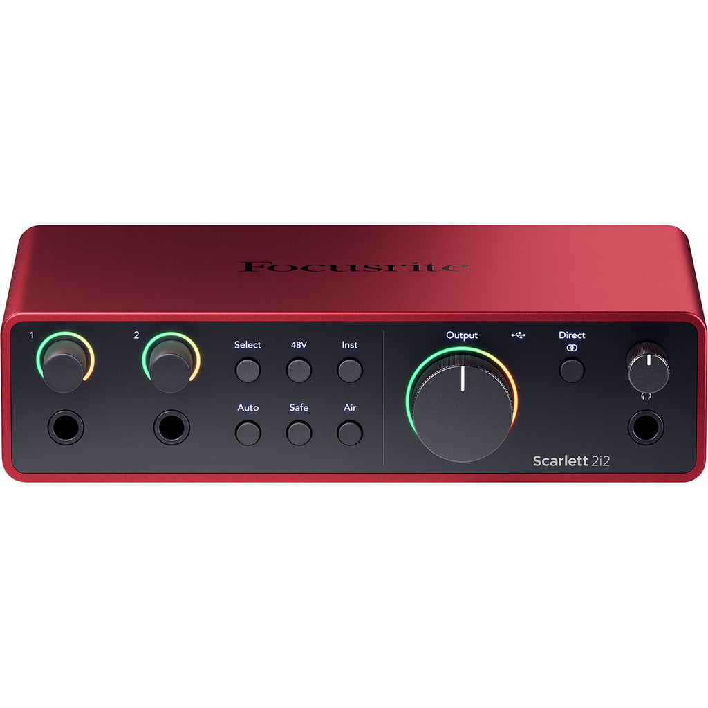 Focusrite Scarlett 2i2 4th Gen USB audio interface, in black