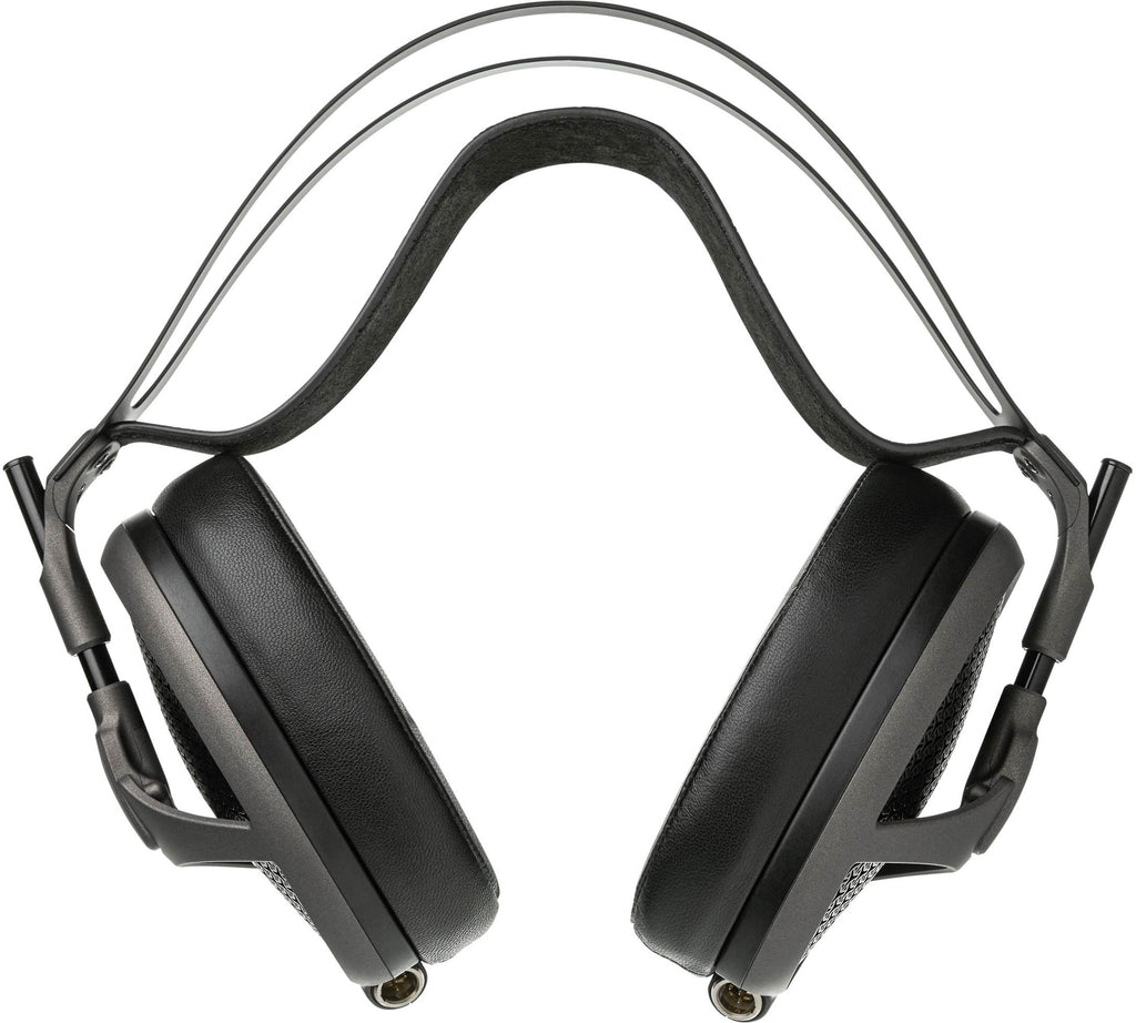 Meze Audio Elite Tungsten wired headphones with sleek black design and over-ear style, featuring cushioned ear cups for comfort