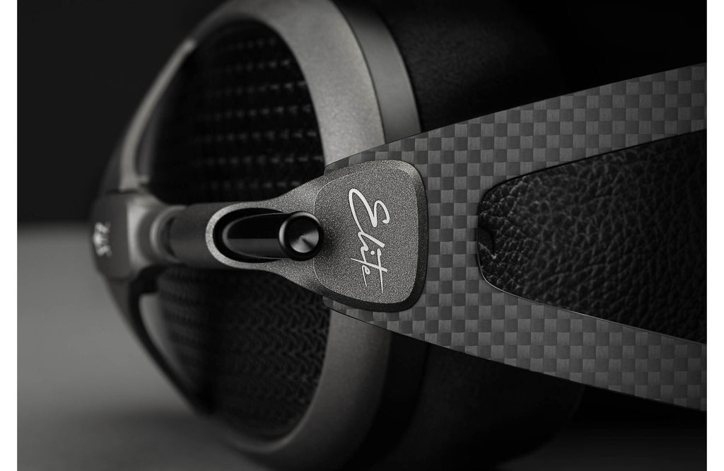 Meze Audio Elite Tungsten wired headphones with sleek design and premium build, featuring ear cups and headband visible in the image.