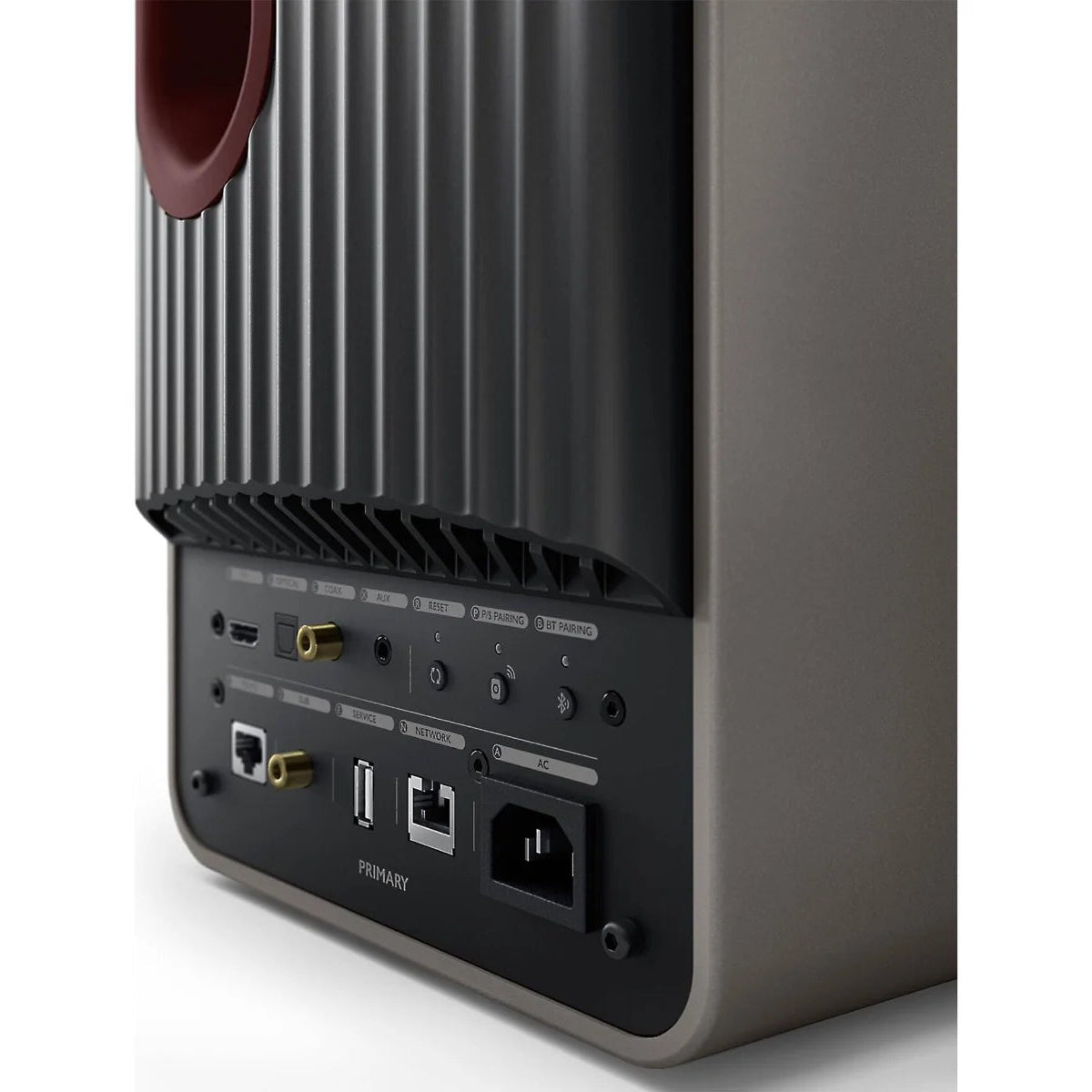 KEF LS50 Wireless II wireless speakers with sleek black finish and modern design, shown from a side angle.