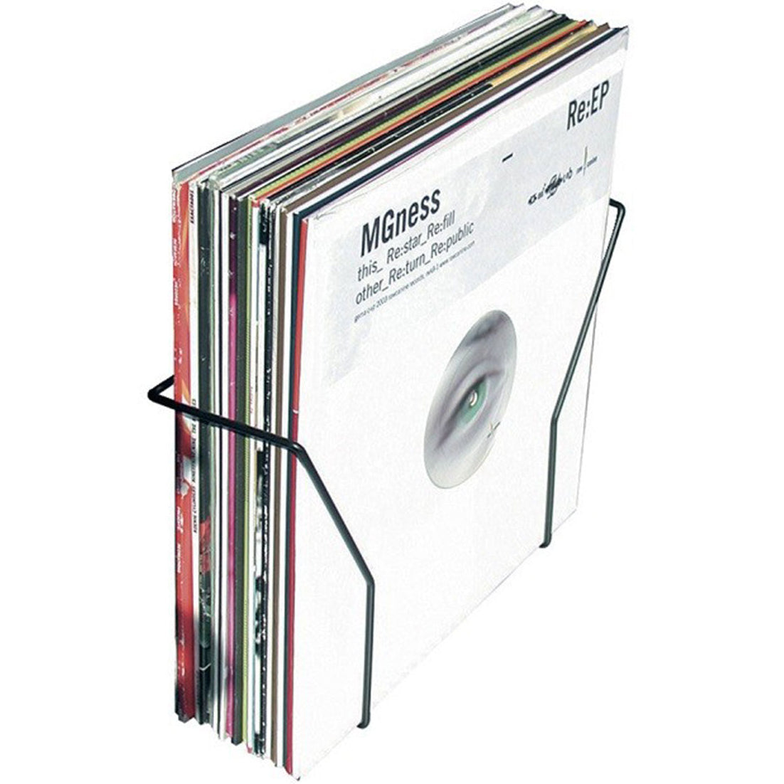 Glorious Vinyl Set Holder Smart 12-inch DJ table with sleek design for organizing vinyl records and DJ equipment.
