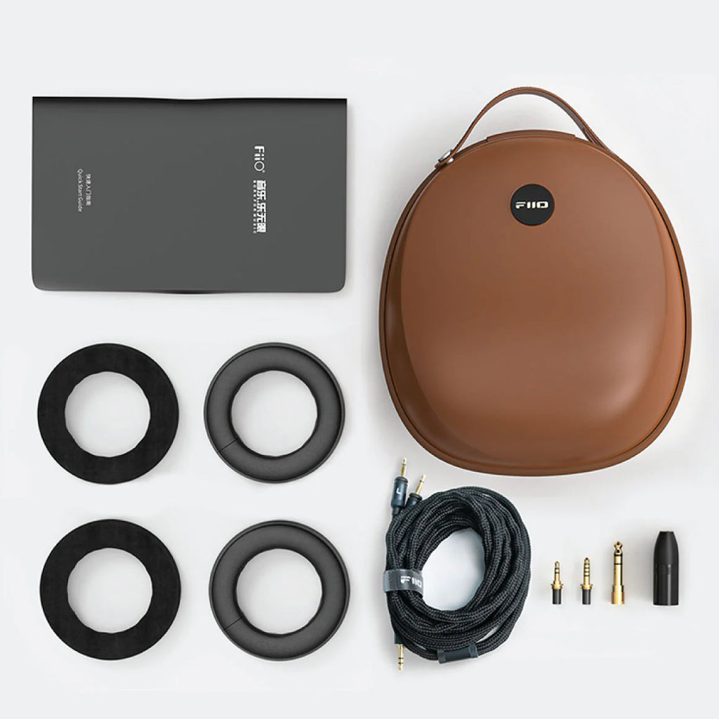FiiO FT3 wired headphones with 32 Ω impedance, featuring over-ear design and black color, shown in a product gallery image.