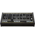 Erica Synths Hexdrums drum machine and sampler with multiple knobs and pads for electronic music production.