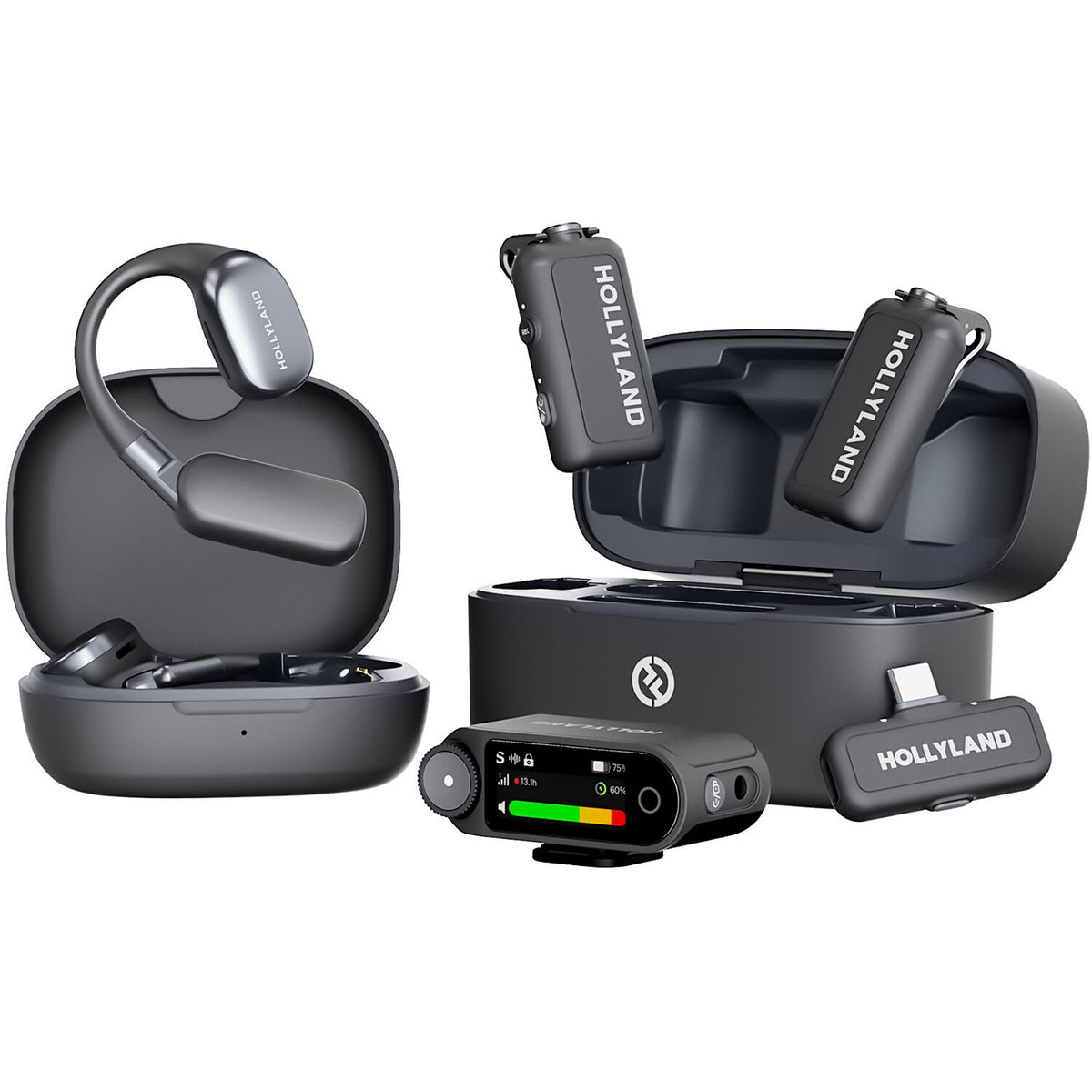 Hollyland Lark Max 2 Ultimate Combo creator wireless microphone systems, hero shot