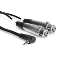 Hosa CYX-402F 3.5 mm TRS to dual XLR-female Y-cable, 0.6 m